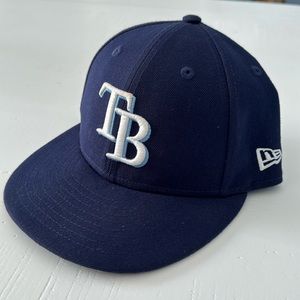 New Era 59fifty Hat. Tampa Bay Rays size:6 7/8